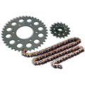 Cg125 Kits de chaînes et de pignons pour motocycles Accessoires pour motocycles Forgeage Pignons et chaînes Petit